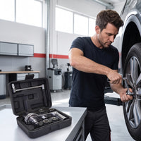 Compact Wrench Kit with Case Heavy Duty Tire Lug Nut Wrench Convenient Tire Changer Manual for Car Owners