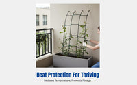 Climbing Trellis, Half-Side Arch, No-Drill, Slant Leaning, Villa Courtyard Balcony, Multi-Functional Flower Rack
