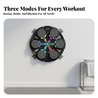Rhythmic Boxing Machine Multiple Training Modes Music Boxing Machine Automatic Score Counter Wall Mounted Punching Target for Kids, Beginners