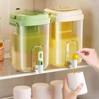 Faucet Design Cold Water Jug with Tap Wide Mouth Cold Beverage Container with Tap Large Capacity Beverage Container for Summer