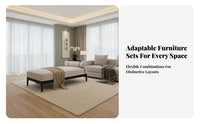 New Chinese & design Multi-Piece Couch Set Modern Minimalist Design Exposed Frame Couch and Armchair Elegant aesthetic Living Room Furniture Deep Seat for lodging Business Owners, Interior Designers, Model Home, Hotel Lobby, Guesthouse, Reception Area