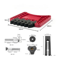 Feather Board with Mounting Hardware Safe Woodworking Accessory Easy-to-Grip