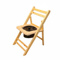 Removable pail Bedside Commode Chair Portable Wooden Toilet Stool with Pail Stable and long-lasting Bathroom Aid Easy to Clean for Seniors Women, Post-Surgery Patients, Home, Bedroom