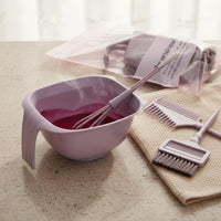 Hair Dye bowl Brush Set Chinese Design Create Hair Dye Brush and Bowl Set Reusable Hairdressing Supplies for Home