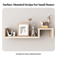 Minimalist Design Modular Floating Shelf Space-Saving Wall Decor Easy Installation Home Furnishing Strong Load-Bearing for DIY Enthusiasts, Homeowners, Living Room, Bedroom, Office, Hallway