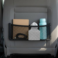 Hook Design Elastic Mesh Organizer Easy Installation Car Storage Net Pocket Space Saving Vehicle Wall Mount Net Bag Large Capacity for RV Owners, Truck Drivers, Boaters, Boat Cabin, Trunk