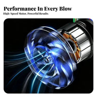 Two Buttons Cordless Hair Dryer Side Display Compact Hair Dryer Matte Finish for Dorm
