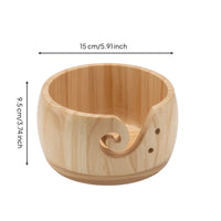 Smooth Yarn Bowl Polished Yarn Bowl with Spiral Slot Compact Long-Lasting for Knitters, Crocheters, Knitting
