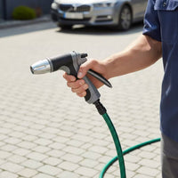 Adjustable Water Spray with Metal Nozzle Ergonomic Handheld Water Nozzle Anti-Slip Sprayer Compact for Outdoor Rinsing