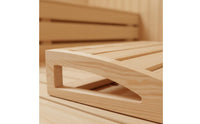 Heat-Resistant Sauna Headrest Polished Finish Wood Sauna Pillow Ergonomic Curved Design Wooden Neck Pillow Easy to Clean for Steam Room