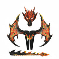 Dragon Costume Set Lightweight Dress-up Item Soft for Party