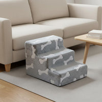 Three-Step Pet Stairs Non-Slip Three-Step Dog Stairs Thickened for Small Dogs, Cats, Bedside, Sofa