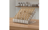Nail Polish Rack Space Saving Lipstick Holder Easy to Clean Cosmetic Display Stand for Vanity