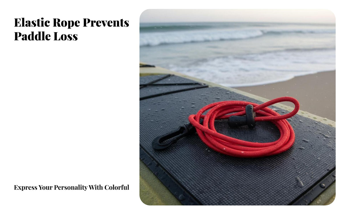 Watercraft Paddle Leash Anti-Loss Elastic Paddle Rope Secure Fastening Bungee Cord Tether for Water Sports Enthusiasts, Boaters, Kayaking, Boating