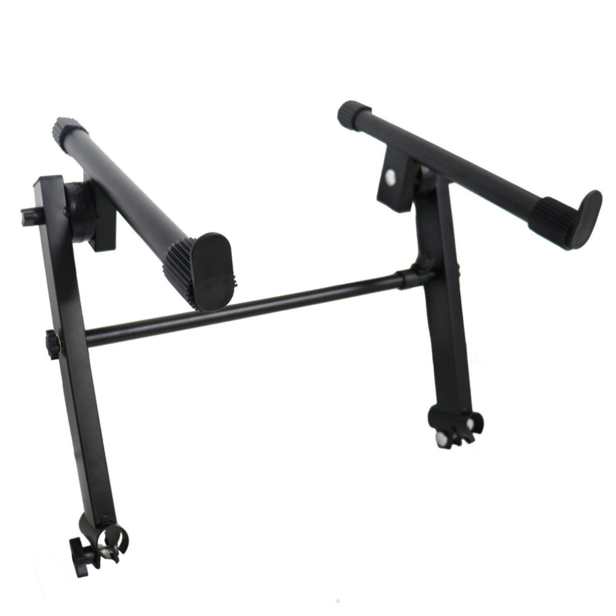Adjustable X Style Keyboard Stand Heavy Duty Double Tier Keyboard Stand Non-Slip Feet for Studio