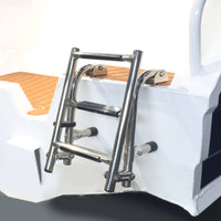 Foldable Boarding Ladder Non-Slip Steps Folding Stainless Steel Ladder