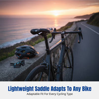 Personalized Bike Seat, Hollow Ventilated, Steel Rail, Lightweight Foam, Ergonomic, Graffiti Design, for Folding Bike