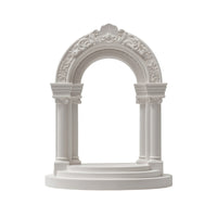 Waterproof Roman Column Aquarium Decor Realistic Roman Column Aquarium Ornament Small Miniature Archway Decorative for Tabletop Display