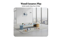 Kindergarten Furniture Set Sturdy Solid Wood Kids Table Set Child-Friendly Design Preschool Table and Chairs for Preschoolers, Parents, Daycare