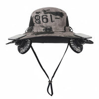 Adjustable Size Solar Powered Fan Hat Lightweight Solar Fan Hat Breathable Mesh Windproof Chin Strap for Fishers, Hikers, Gardeners, Fishing, Hiking, Camping, Gardening