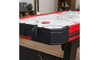 Printed Playing Surface Table Ice Hockey Game Overhead Scoring Frame Cabinet Ice Hockey Game Puck Goals Black Legs