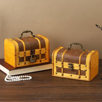 Chinese Design Decorative Box Handmade Antique Design Keepsake Box Portable Jewelry Organizer Handmade for Women, Dresser Top