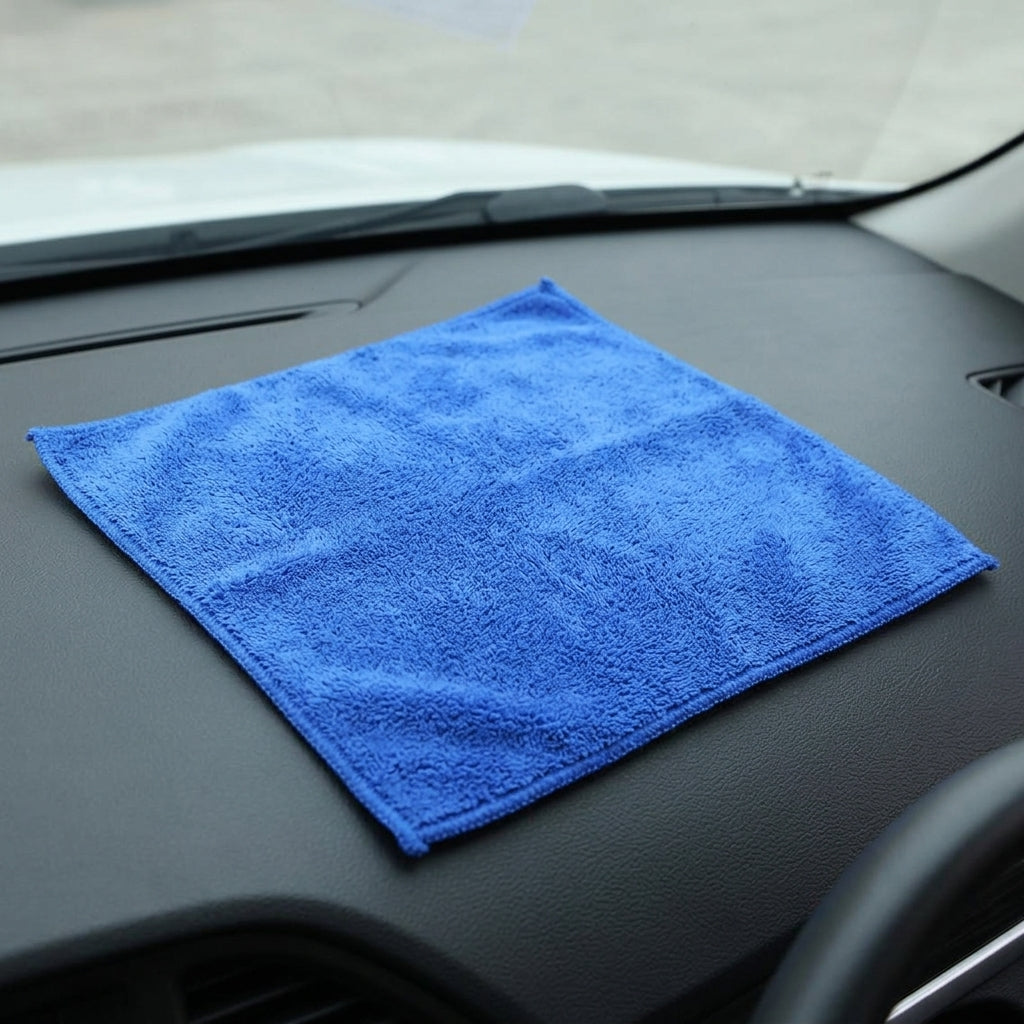 Double Sided Car Drying Towel for Cleaning Supplies, Ultra-Thick Microfiber Car Valeting Kit, High Absorbency Cloth for Paint and Glass
