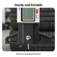 Digital Tire Pattern Depth Gauge Stainless Steel Tip Tire Pattern Depth Gauge High Precision for Mechanics, DIY Enthusiasts, Vehicle Maintenance