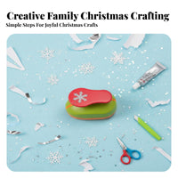 Festive Designs Christmas Craft Punch Creates Exquisite Patterns Christmas Hole Punch Set Clean Precise Shapes for Scrapbookers, Card Making
