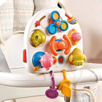 Space-Themed Baby Busy Board Portable Montessori Busy Board Educational Toy Safe for Floor Play