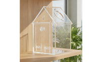 Escape-Proof Reptile Enclosure with Feeding Hatch Clear Reptile Enclosure Transparent Acrylic Terrarium Well-Ventilated for Hobbyists, Home Office
