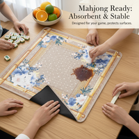 Mahjong Table Mat Non-Slip Wear-Resistant Sound-Dampening Tablecloth
