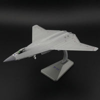 Highly Detailed J-50 Stealth Fighter Model Collectible Grade 1:100 Scale Fighter Jet Display Stand Included Diecast Alloy Airplane for Collectors, Aviation Enthusiasts, Desktop, Office