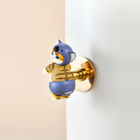Cartoon Animal Cabinet Handle No Required Cartoon Animal Drawer Knob Creative Self Cabinet Handle for Children, Playroom, Nursery