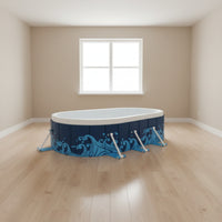 No-Inflation Framed Swimming Pool Sturdy Pool with Frame Stable Long-Lasting for Children, Backyard, Patio