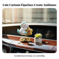 Cute Pig Bobblehead Sturdy Shaking Head Pig Doll Resin Piggy Figure for Children, Collectors, Home Decor, Office, Bedroom
