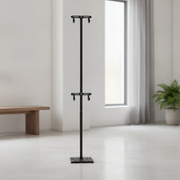 Double-Hook Vertical Bike Rack with Hooks Adjustable Vertical Bike Rack Heavy-Duty Cycle Floor Stand Indoor for Cyclists
