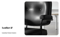 Height Adjustable Highspine managerial Chair with Armrests rotating Seat Ergonomic Design Office Furniture effortless Rolling casters for Students, Professionals, managerials, Study Room