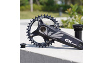 Mountain Bike Crankset 104 Crankset with Bottom Bracket Hollow Crank Arm Set with Bottom Bracket for Trail Riding