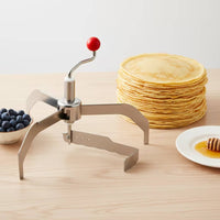 Adjustable Crepe Spreader Stainless Steel Pancake Spreader Ergonomic Pancake Maker Long-Lasting for Kitchen