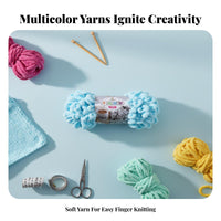 Hand Loop Yarn Beginner Friendly Loop Yarn Y Craft Supply for Crafters, Beginners, Handcrafting, Handicrafts, Living Room