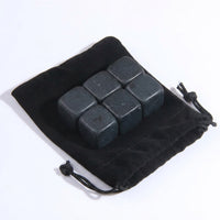 Home Bar Whisky Stones for a Unique Gift for Him, Polished Basalt Chilling Stones for a Whisky Gift Men Love