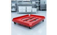 Low-Height Fermentation Box Cart Stable Fermentation Box Dolly Open Corner Proofing Tray Cart Rolling for Bakeries, Commercial Kitchens