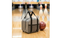 Bowling Sphere Bag with Foam Insert Secure Bowling Bag with Shoulder Strap Compact for Bowlers, League Night