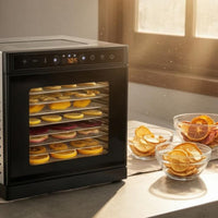 Mesh Trays Stainless Steel Food Dehydrator Internal Light 8 Tray Food Dehydrator Transparent Window Large Fan