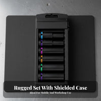 1/2 Inch Drive Impact Set Thick-Walled Design Heavy Duty Pneumatic Set Portable Storage Case for DIY Enthusiasts, Tire Changing, Garage