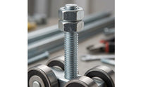 12mm Bolt Bolt Hanging Door Roller Assembly Hex Nut Top Hung Sliding Door Rollers Effortless Rolling Sliding Track Roller Heavy Duty