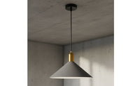 Single Head Chandelier Minimalist Design Cone Pendant Light Retro Nordic Style Ceiling Light for Restaurant, Kitchen Island