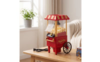 Electric Popcorn Maker Compact Popcorn Maker with Clear Cover for Movie Nights, Home