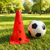 38cm Football Training Equipment, PE Polyethylene Cones with Square Base, for Soccer Agility Sports Training